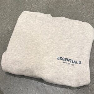 Essentials Gray Crewneck Sweater